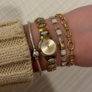 Anne Klein Vintage Watch Gold and Silver